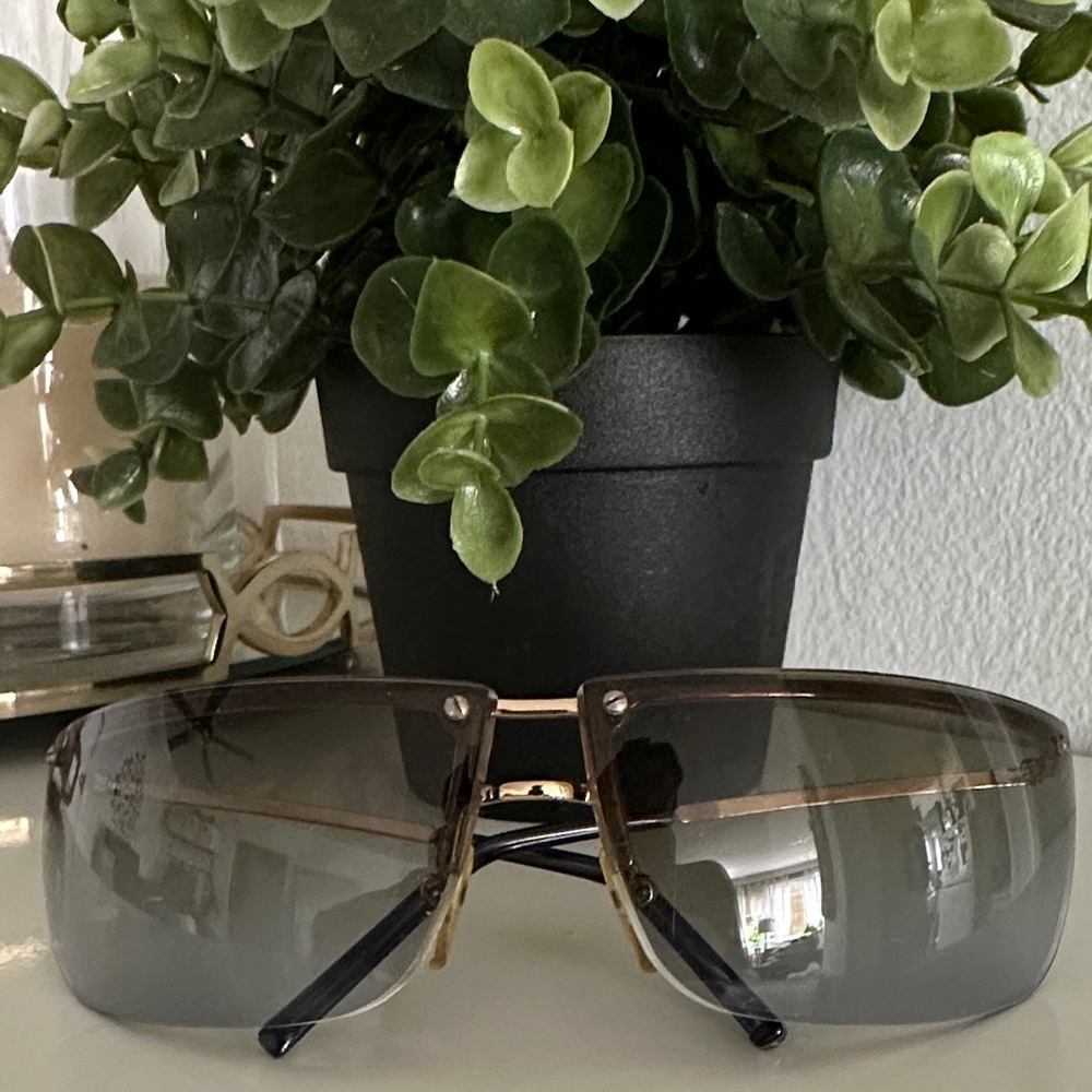 Gucci Brown and Gold Men's Sunglasses